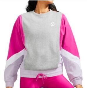 Peloton Chic Fabric Mix Pullover sweatshirt